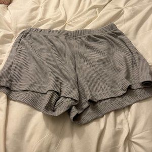 BRAND NEW light gray pj shorts, size medium/large, amazon basics